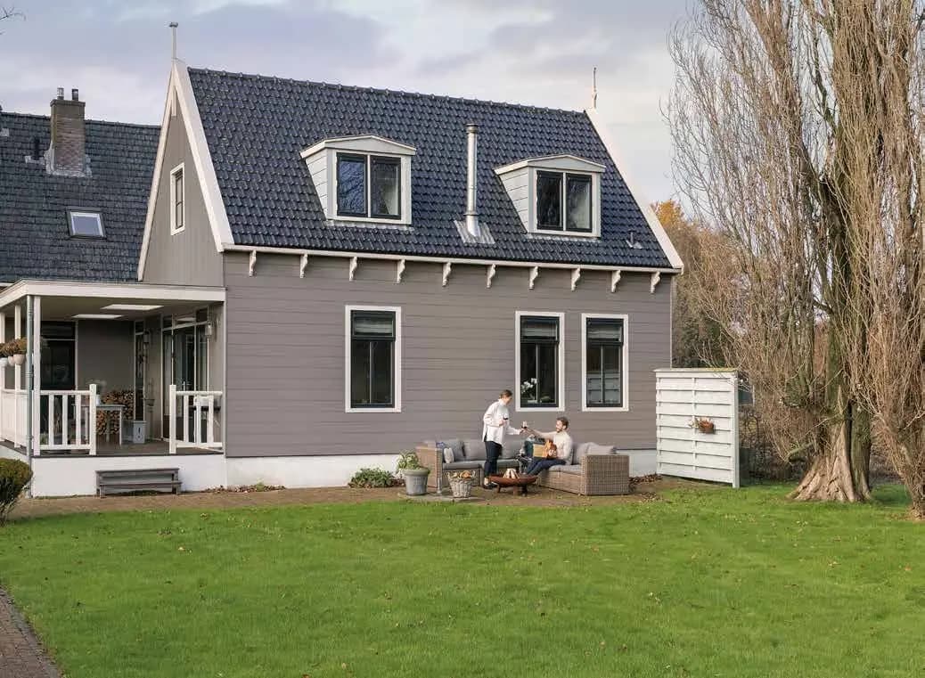 Maison contemporaine bardage Cedral gris