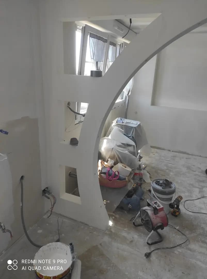 Installation de cloisons sèches
